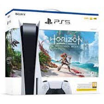 Console Sony PS5 Blanc 825Go + 1 Manette + Horizon Forbidden West
